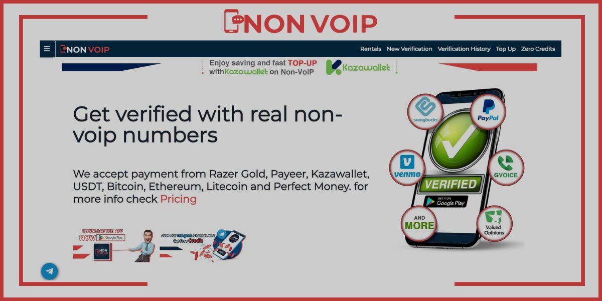 Non-VoIP Website